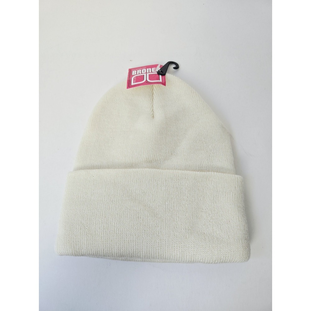 Broner winter hat beanie one size NWT cream tan